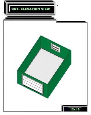 12 x16 shed building plan cut elevation design shed building plan cut 