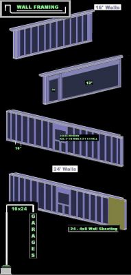 16' and 24' Wall Building Framing Designs